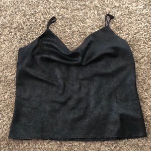 Black silky top